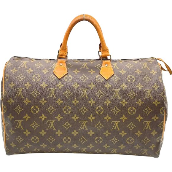076513BT (X6) Louis Vuitton Satchel Bag Speedy 40 Brown Monogram - Picture 2 of 13